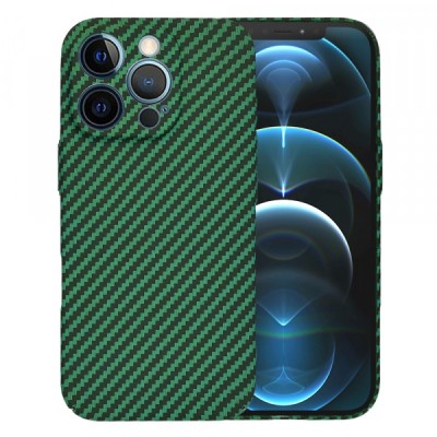 Husa pentru Apple iPhone 12 Pro Max, Techsuit, Carbonite FiberShell, Verde foto