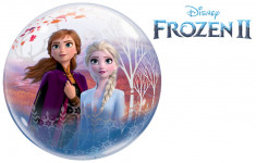 Balon Bubble 22&amp;#039;&amp;#039;/56 cm - Frozen 2, Qualatex 97502, 1 buc foto