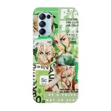 Husa compatibila cu Oppo A76, Viceversa, model Be a Voice Dr Stone, Silicon, TPU, Transparent, Carcasa
