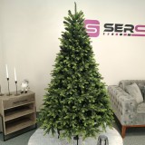 Brad artificial Christmas Deluxe by Sersimo, Carpati cu varfuri verzi, 2D+3D, 210cm Household NewTrend, Oem