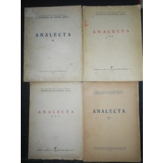 ANALECTA. UNIVERSITATEA DIN BUCURESTI, INSTITUTUL DE ISTORIA ARTEI 4 volume 1943