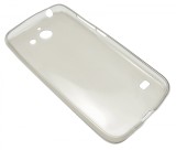 Husa silicon slim gri semitransparent pentru Huawei Ascend Y550