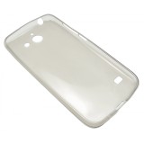 Husa silicon slim gri semitransparent pentru Huawei Ascend Y550