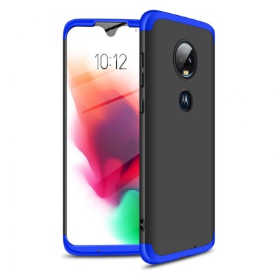 Husa MOTOROLA Moto G7 \ G7 Plus - GKK 360 Full Cover (Negru/Albastru) foto