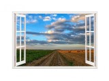 Autocolant decorativ, Fereastra, Multicolor, 83 cm, 623STC, natura si peisaje, Oem