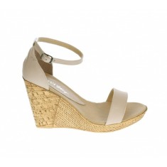 Sandale dama din piele naturala box Bej Latte - S107BEJ
