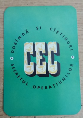 C9 10 - 1973 - Calendare de buzunar - tematica reclama - CEC foto