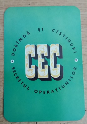 M3 C31 10 - 1973 - Calendare de buzunar - tematica reclama - CEC foto