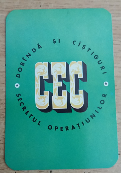C9 10 - 1973 - Calendare de buzunar - tematica reclama - CEC