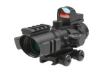 Luneta Rhino 4x32 cu mini red dot Theta Optics