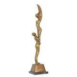 Doi acrobati-statueta din bronz cu soclu din marmura TBE-6