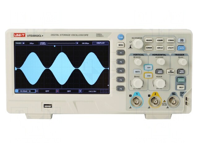 Osciloscop Digital 100MHz 2 Canale LCD 7&quot; UTD2052CL