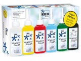 Set pentru colorarea ferestrelor Special Kreul cu 2 sabloane incluse, 6 culori x80 ml