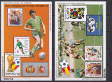 Bolivia 1982 sport fotbal MI bl. 124,125 MNH, Nestampilat