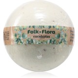 Folk &amp; Flora Eucalyptus bombă de baie cu efect calmant 130 g