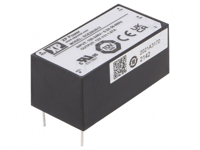 Convertor AC/DC 20W 12V ECE20US12