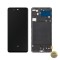 Display cu Touchscreen MP compatibil cu Samsung Galaxy A71 A715 cu Rama Versiune OLED Negru