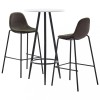 Set de bar, 3 piese, gri &icirc;nchis, material textil
