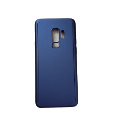 Husa protectie 360 fata + spate + folie silicon Samsung S9 Plus ; S9+ , Albastru