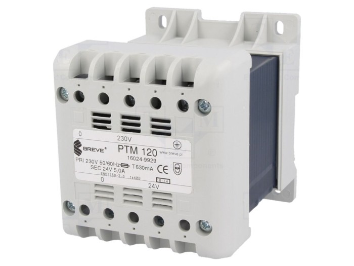 Transformator de alimentare 120VA 24V