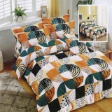 Lenjerie pat dublu,bumbac finet,6 piese,cearceaf normal 220x240cm, cearceaf pilota 200x220cm, 2 fete de perna 50x70, 2 fete de perna 70x70-M299