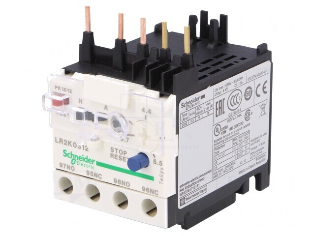 Releu Termic TeSys K NO NC LR2K0312