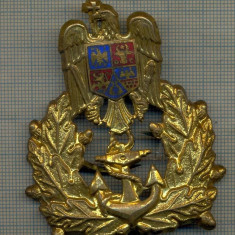 Y 1569 INSIGNA-MILITARA-EMBLEMA COIFURA- MARINA -PENTRU COLECTIONARI