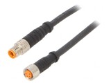 Cablu de conectare M8 4 PIN 5m PVC 50VAC 4A
