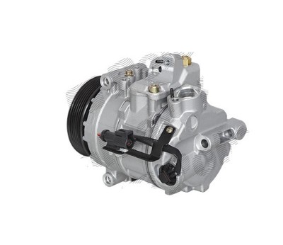Compresor aer conditionat Jaguar XF, 2008-2016, XJ, 2003-2009, motorizare 2.7 d, diesel, rola curea 110 mm, 6 caneluri, de tip Denso: 7SEU17C foto