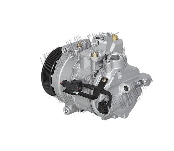 Compresor aer conditionat Jaguar XF, 2008-2016, XJ, 2003-2009, motorizare 2.7 d, diesel, rola curea 110 mm, 6 caneluri, de tip Denso: 7SEU17C