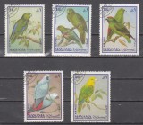 A12 S2 11 - Timbre foarte vechi - Manama - papagali, Fauna, Stampilat