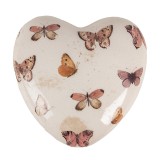Cumpara ieftin Decoratiune Inimioara ceramica multicolora 10x10x4 cm