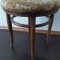 Taburet / scaun antic, lemn tapițat, Thonet Austria, cca 1900