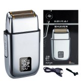 Cumpara ieftin Aparat de Ras Electric Profesional 4D BIRAI&reg; AlphaX, Shaver 8500 RPM, Acumulator Reincarcabil, 3 Viteze Ajustabile, Waterproof, Display LCD, Afisaj LE