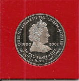 Ascension Island 50 Pence 2002 (Queen Mother) Cupru-nichel, V18, KM-18 UNC !!!, Africa