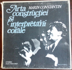 10 LP BOX SET: MARIN CONSTANTIN - ARTA CONSTRUCTIEI SI INTERPRETARII CORALE/1983 foto