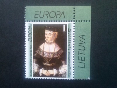 LITUANIA 1996 EUROPA CEPT - FEMEI CELEBRE -Serie 1 Valoare MNH** foto