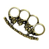 Cumpara ieftin Box Metalic Autoaparare Ideallstore, Rozeta Pumnal Cap de Mort Auriu, 11cm, 10g