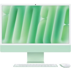 All-In-One PC Apple iMac 24 inch 4.5K Retina, Procesor Apple M4, 16GB RAM, 512GB SSD, 10 core GPU, macOS Sequoia, RO keyboard, Green