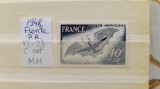 1948 France PA YT=23 c.set MH perfect, Nestampilat