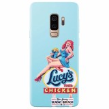 Husa silicon pentru Samsung S9 Plus, American Vintage Restaurant Sign