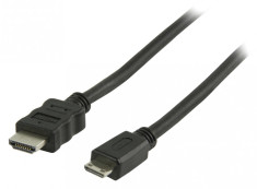 Cablu HDMI tata mini HDMI tata 1.00m, negru, Valueline foto