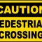 Caution Pedestrian Crossing Sign