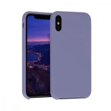 Cumpara ieftin Carcasa Edman din silicon captusita cu microfibra la interior si colturi intarite, pentru Iphone X/XS, Rock Blue