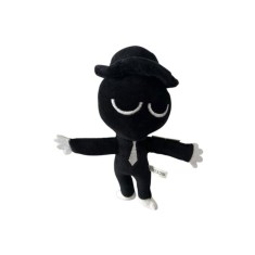 Jucarie de plus Sprunki Black, cu maini si picioare, negru, 25cm