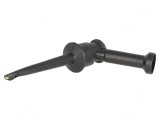 Clips de Măsurare cu C&acirc;rlig Neagră 4mm 5A 60VDC