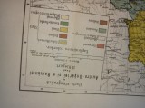 HARTA ETNOGRAFICA A AUSTRO-UNGARIEI SI A ROMANIEI , CCA 1910 * H.KIEPERT