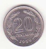 Argentina 20 centavos 1959 XF