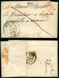 France 1842 Rare Stampless Cover + Content Brienon Auxerre D.1071