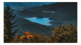 Tablou Canvas Natură Lac Munte Pădure Reflecție Tranquilitate, 39 x 26 cm, CMCLASS